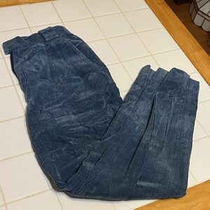 Retro blue corduroy pants